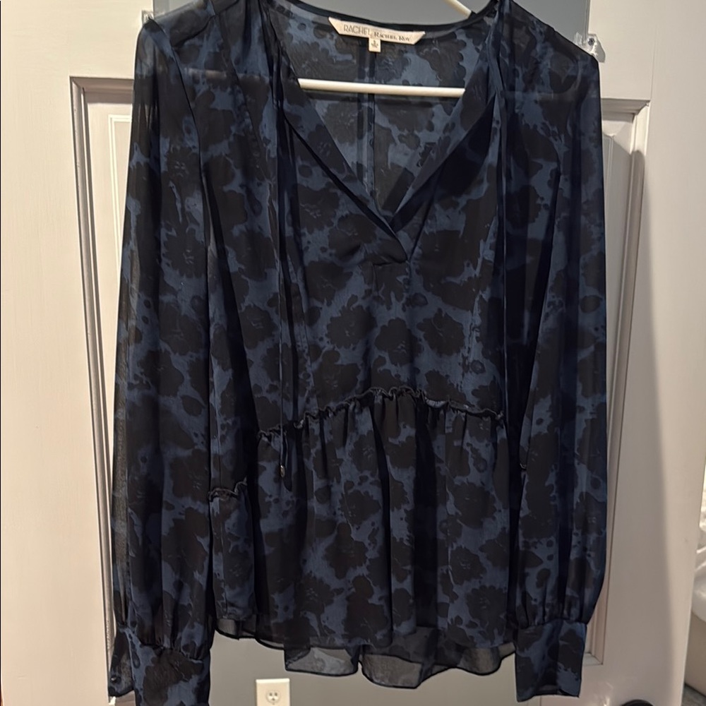 RACHEL Rachel Roy Blue Relaxed Blouse